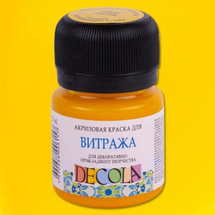 Краска акриловая для витража "Декола" 106 бесцветная, 20 мл., банка