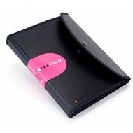 Папка д/документов A4 25,5*33 "Exactive" полипропилен, на 6 делений, с блокнотом, черный