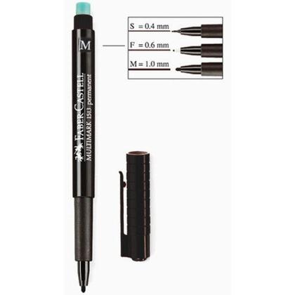 Маркер перм., д/CD/пленки/графопр. "Multimark" 0,4 мм, с ластиком, красный