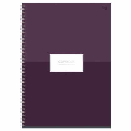 Тетрадь А4 80 л., клет. "Minimal" спираль сбоку, обл. карт., ассорти