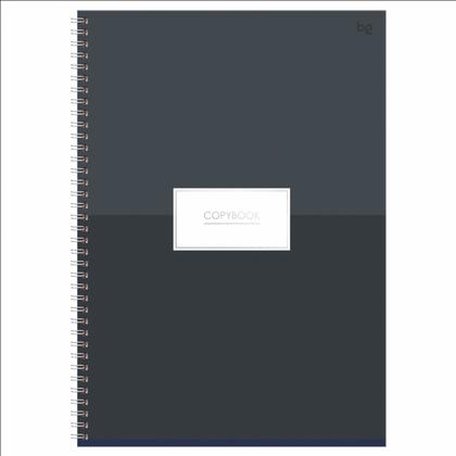 Тетрадь А4 80 л., клет. "Minimal" спираль сбоку, обл. карт., ассорти