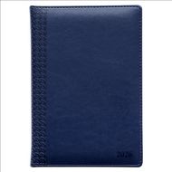 Ежедневник датир. А5 140*200 мм, 352 стр., лин. "Lozanna" тверд. обл. кожзам., синий 2026