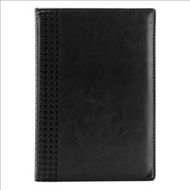 Ежедневник датир. А5 140*200 мм, 352 стр., лин. "Lozanna" тверд. обл. кожзам., черный 2026