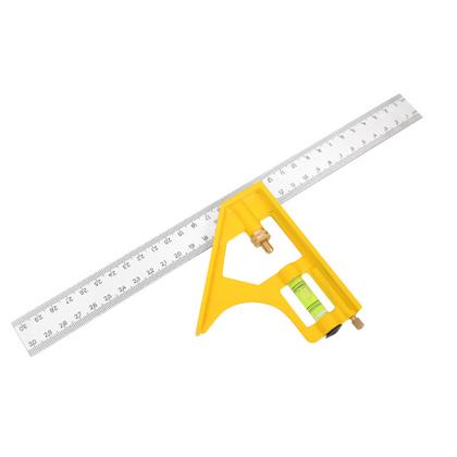 Линейка строительная с угольником и уровнем Deli YS DL7300 300мм