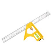 Линейка строительная с угольником и уровнем Deli YS DL7300 300мм