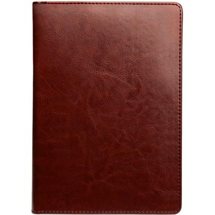 Ежедневник датир. А5 140*200 мм, 352 стр., лин. "Berlin" тверд. обл. кожзам., коричневый 2026