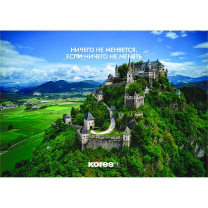 Календарь настен., А4 "Kores" на 3-х спиралях, 2026