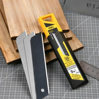 Лезвие для стр. ножа "Deli" 25 мм, 10 шт.