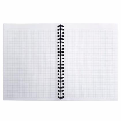 Тетрадь А5 96 л., клет. "Strange animals. Лис" спираль сбоку, обл. карт., мат. ламинация, оранжевый