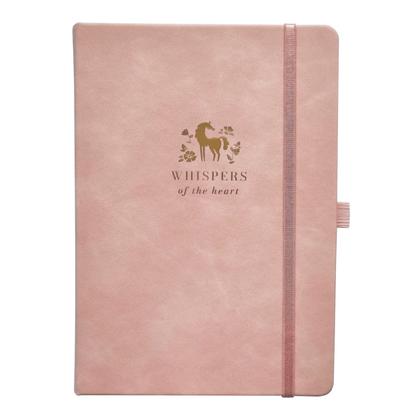 Ежедневник датир. А5 140*200 мм, 352 стр., тонир. "Grace" тверд. обл. кожзам., на резинке, розовый 2026