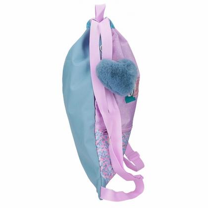 Мешок д/обуви "Cute girl" полиэстер, фиолетовый