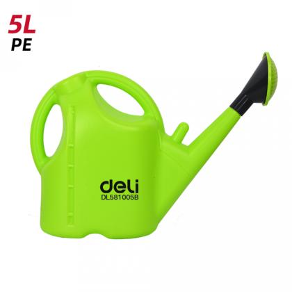 Лейка пластмассовая Deli GS EDL581005B 5л, зеленая 