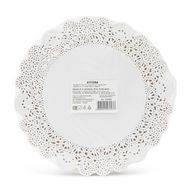 Салфетки бумажные ажурные d=18 см AVIORA, цв.белый, 250 шт