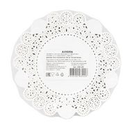 Салфетки бумажные ажурные d=14 см AVIORA, цв.белый, 250 шт