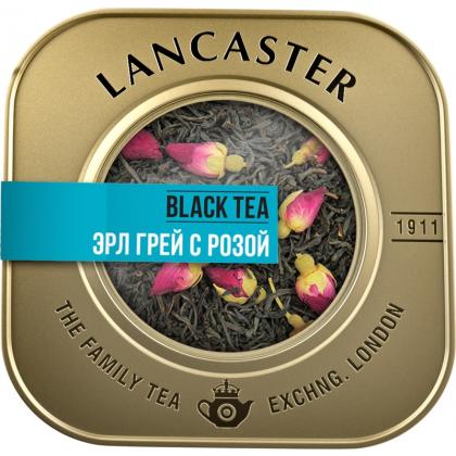 Чай "LANCASTER" ж/б, 75гр., черный, с бергамотом, лепестками василька и розы