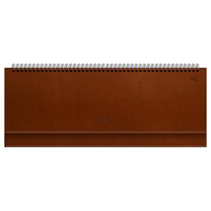 Еженедельник датир., наст. 130*330 мм, 128 стр., "Winner.Brown" тверд. обл. кожзам., коричневый 2026