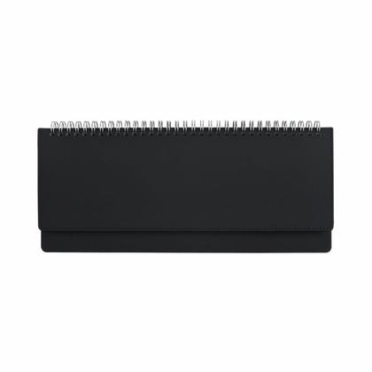 Еженедельник датир., наст. 305*130 мм, 128 стр., лин. "Velvet" тверд. обл. кожзам., на пружине, т.-синий 2026