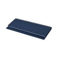 Еженедельник датир., наст. 305*130 мм, 128 стр., лин. "Velvet" тверд. обл. кожзам., на пружине, т.-синий 2026