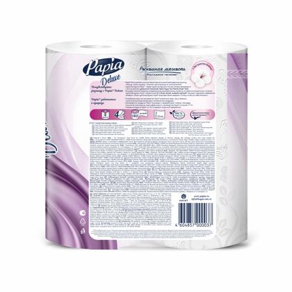 Бумага туалетная  Papia Deluxe 16,5м, 4 слоя, 4 рул, 100% целлюлоза