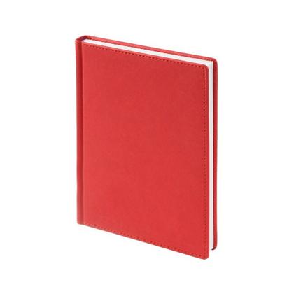Ежедневник датир. A5 146*206 мм, 336 стр., лин. "Velvet" тверд. обл. кожзам., красный 2026