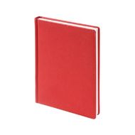 Ежедневник датир. A5 146*206 мм, 336 стр., лин. "Velvet" тверд. обл. кожзам., красный 2026