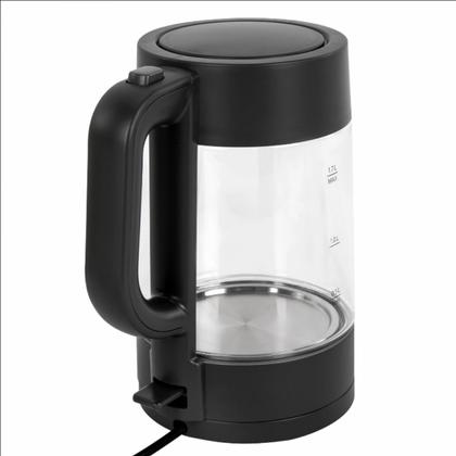 Электрочайник Brasson KT-727  пластик черный/стекло