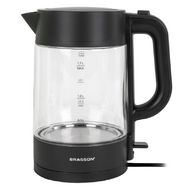 Электрочайник Brasson KT-727  пластик черный/стекло