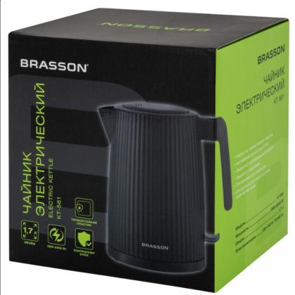Электрочайник Brasson KT-561  пластик, черный
