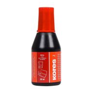 Краска штемпельная 28 мл "Kores" красный
