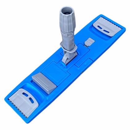 Держатель для мопов с зажимами, 40см, цв.синий/серый