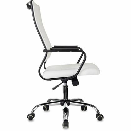 Кресло д/руководителя Бюрократ CH BALANCE SL Line экокожа, белый, крестов. хром