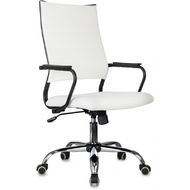 Кресло д/руководителя Бюрократ CH BALANCE SL Line экокожа, белый, крестов. хром