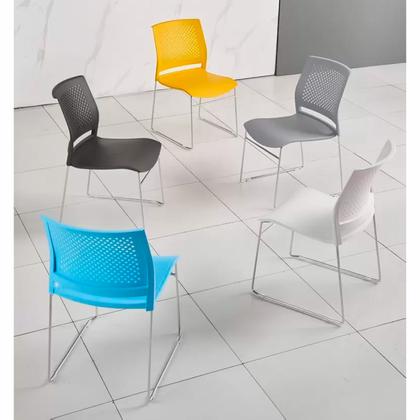 Стул д/посетителей EVERPROF Neo пластик, серый