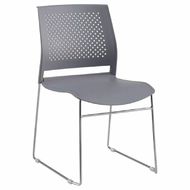 Стул д/посетителей EVERPROF Neo пластик, серый