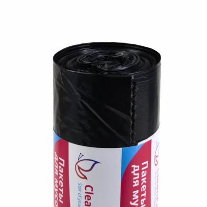 Мешки для мусора 240л 10шт/рулон ПВД CleanPavline Выгодные 35мкм 88*120см цв.черный