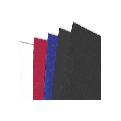 обложка (перф.)  A4 картон под кожу красный 100шт