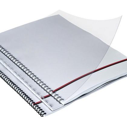 обложка (перф.) пласт. прозр.0,20 мм синий (100шт.)