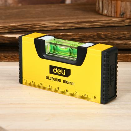Уровень строительный Deli YS EDL290100 100 мм, магнит