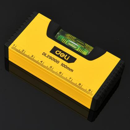 Уровень строительный Deli YS EDL290100 100 мм, магнит