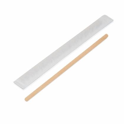 Размешиватель деревянный 17,8 см в инд. упак., 250шт/упак