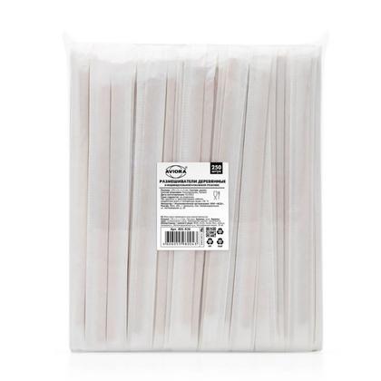 Размешиватель деревянный 17,8 см в инд. упак., 250шт/упак