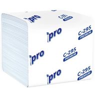 Салфетки бумажные  PROtissue 10,5*21см, 2 слоя, V - сложение, цв.белый, 200 листов