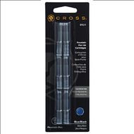 Чернильный патрон 42 мм., д/перьев. ручки "Cross" 6 шт./уп., сине-черный