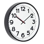 Часы настенные круглые "78770783" пласт., черный