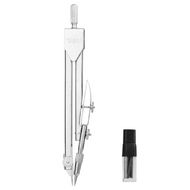 Циркуль "Deli E8601" грифели в компл, футляр, серебристый