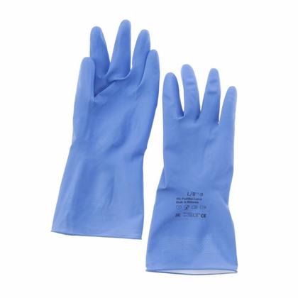 Перчатки латексные с х/б покрытием HQ Profiline р-р M синий