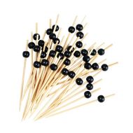 Пика бусина 12 см, бамбук 100 шт./упак