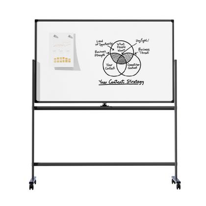 Доска 180*90 см, полимер, белый, поворотно-мобильн., в алюм. профиле, 50107
