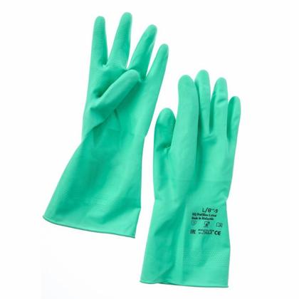 Перчатки латексные с х/б покрытием HQ Profiline р-р M зеленый