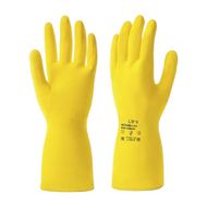 Перчатки латексные с х/б покрытием HQ Profiline р-р M желтый